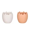 Pot œuf coloris blanc dolomite - Ø 8 cm