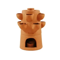 Potager autofertile 1 étage coloris marron en terre cuite terracotta Ceercle - 20 kg
