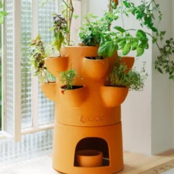 Potager autofertile 1 étage coloris marron en terre cuite terracotta Ceercle - 20 kg