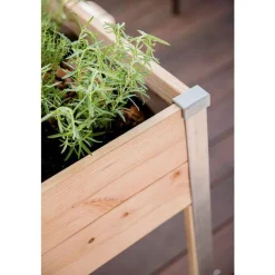 Potager carré en bois sur pieds Mon Petit Potager gamme Design grand modèle - 80 x 75 x 80 cm