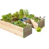 Potager composteur en bois Mon Petit Potager Keyhole grand modèle - 175 x 170 x 48 cm