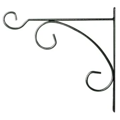 Potence en fer rond gris martelé 40 cm