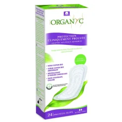Protège-slips spécial incontinence Organyc - 24 pièces
