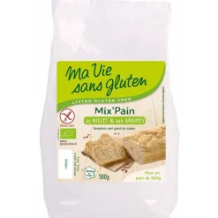 Préparation pour pain bio au millet et graines 500 g
