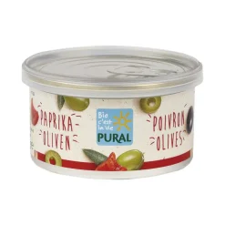 Pâté végétal olives poivron bio Pural - 125 g