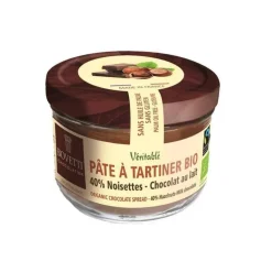 Pâte à tartiner bio au chocolat noir et aux noisettes - 200 g