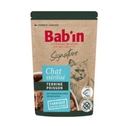 Pâtée pour chat au poisson terrine Bab'in Signature - 80 g