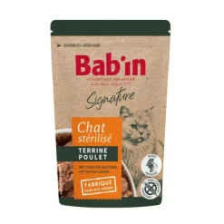 Pâtée pour chat au poulet terrine Bab'in Signature - 80 g