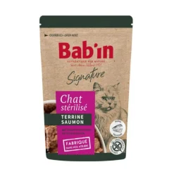 Pâtée pour chat au saumon terrine Bab'in Signature - 80 g
