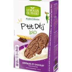P'tit Dej Céréales et chocolat bio 190 g LE MOULIN DU PIVERT