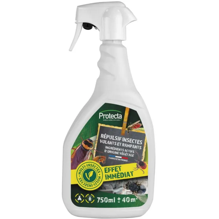 Pulvérisateur de répulsif insectes volants et rampants Protecta - 750 ml