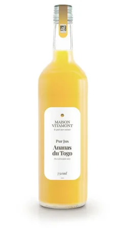 Pur jus ananas du Togo bio Vitamont – 75 cl