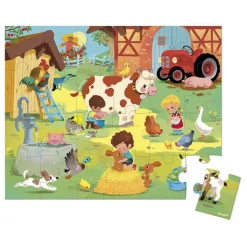 Puzzle Janod Une journée à la ferme - 24 pièces