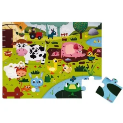 Puzzle tactile animaux de la ferme – 2 à 4 ans