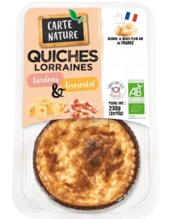 Quiche lorraine Carte Nature - 2 x 115g