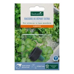 Raccord de départ Extra - Ø 20 x 27 mm tuyau Ø 4/6 mm botanic® - Arrosage goutte à goutte