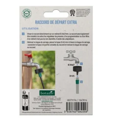Raccord de départ Extra - Ø 20 x 27 mm tuyau Ø 4/6 mm botanic® - Arrosage goutte à goutte