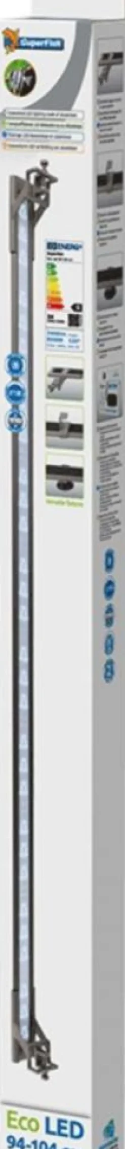 Rampe LED éco pour aquarium, SUPERFISH - Modèle Eco 94-104cm