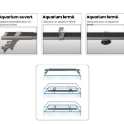 Rampe LED pour aquarium, eco 44-54cm, SUPERFISH - modèle Eco LED