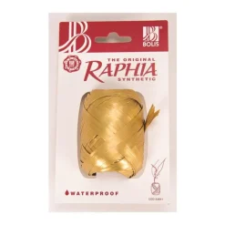 Raphia synthétique or - 13 mm x 20 m