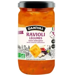 Ravioli légumes sauce aubergine en Bocal Danival - 670 g