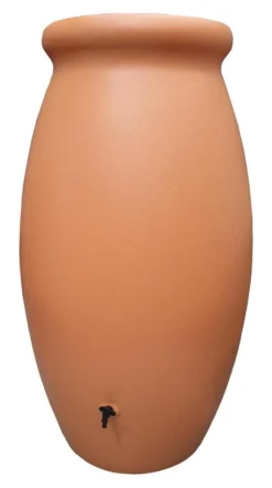 Récupérateur d’eau coloris terre cuite Bellijardin Jarre Toscan – 500 L