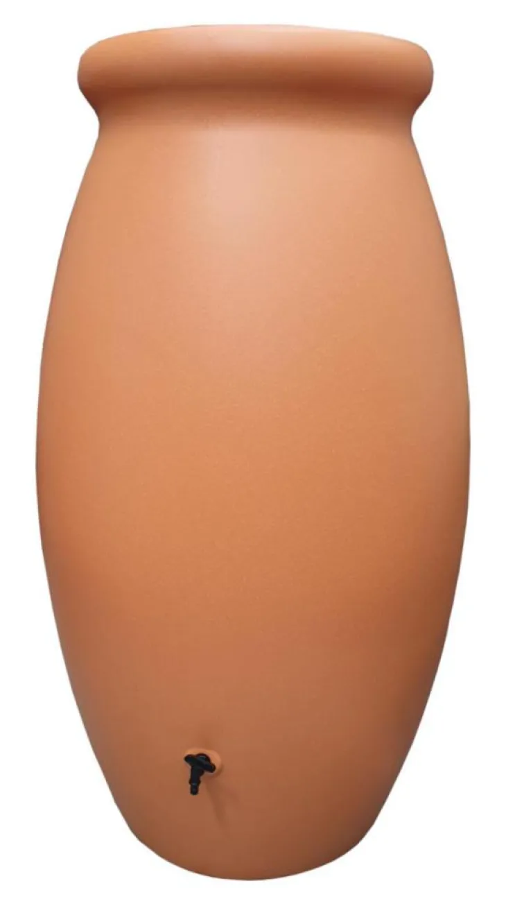 Récupérateur d’eau coloris terre cuite Bellijardin Jarre Toscan – 500 L
