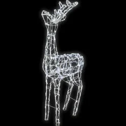 Renne décorative LED blanc froid coloris blanc - 1,20 m