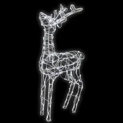 Renne lumineux à lumière fixe blanc sur secteur - 0,9 m