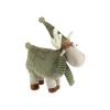 Renne vert avec fourrure à 4 pattes - 56 cm
