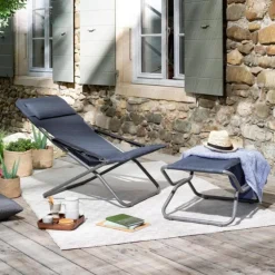 Repose jambes Be Comfort gris foncé de 51 x 66 x 35 cm