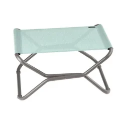 Repose jambes pliant en acier et toile Batyline gris Titane Lafuma Next - 66,5 x 51 x 35 cm