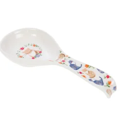 Repose-cuillère à motif chat en céramique Loris - 32 x 9,5 x 3 cm