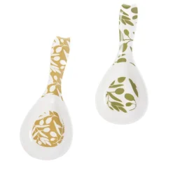 Repose-cuillère en céramique Olivia - 9 x 22,8 cm