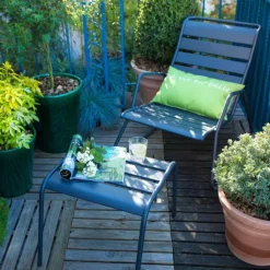 Repose-pieds Monceau coloris carbone Fermob - 41 cm