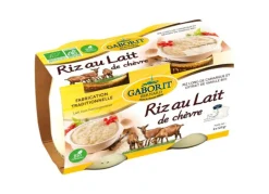 Riz au lait de chèvre bio Gaborit - 2 x 125 g