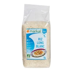 Riz long blanc bio Markal - 1 kg