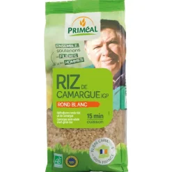 Riz rond blanc bio de Camargue en sachet de 500 g