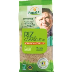 Riz rond demi complet bio de Camargue en sachet de 500 g