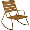 Rocking chair Monceau coloris marron en acier Fermob - 68 x 78 cm