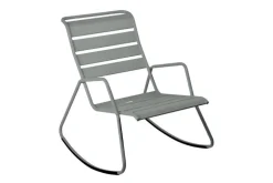 Rocking chair Monceau coloris gris en acier Fermob - 68 x 78 cm
