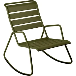 Rocking chair Monceau coloris vert en acier Fermob - 68 x 78 cm