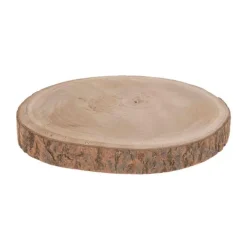 Rondin Paulownia en bois naturel Ø 30 x H 3 cm