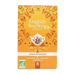 Rooibos vert, grenade et myrtille bio English Tea Shop - 20 sachets