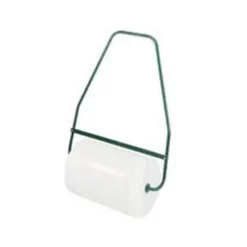 Rouleau à gazon plastique blanc 70 cm avec brancard acier