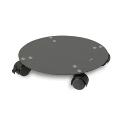 Roule-plante design rond en acier gris anthracite Louis Moulin Basics - ø 40 cm