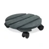 Roule-plante rond en bois gris anthracite Louis Moulin Basics - Ø 30 cm