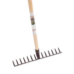 Râteau forgé marron à 14 dents botanic® - 150 cm