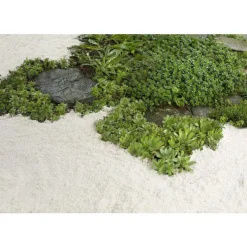 Sable blanc décoratif pour jardin de calibre 0 à 2 mm en sac de 15 kg