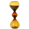 Sablier en verre coloris ambre - Ø 5,5 x H 14,5 cm